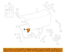 Nissan Oem 07-12 Sentra Trunk Lid Lid Components-lock 84630et02a Nissan Oem 07-12 Sentra Trunk Lid Lid Components-lock 84630et02a