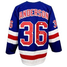 Glenn Anderson signed autographed jersey NHL New York Rangers JSA COA