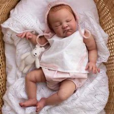 20" Realistic Reborn Doll Kit August Sleeping Lifelike Fresh Color w/ Cloth Body