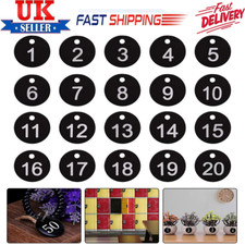 1-100 Engraved Number Discs Table Tags Locker Numbers Pubs Restaurants Clubs