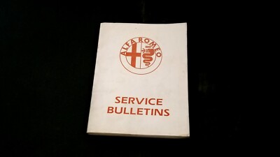 Alfa Romeo Service Bulletins July 1971 thru August 1983 6711 Repair Manual