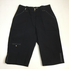 JAMIE SADOCK Black Leather Trim Slit Hem Golf...