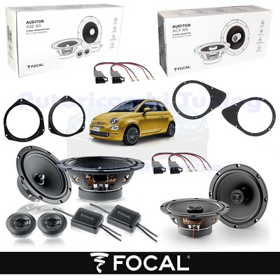 Lautsprecher Ant+Post FOCAL AUDITOR ASE165 ACX165 Für FIAT 500 Post Von 165