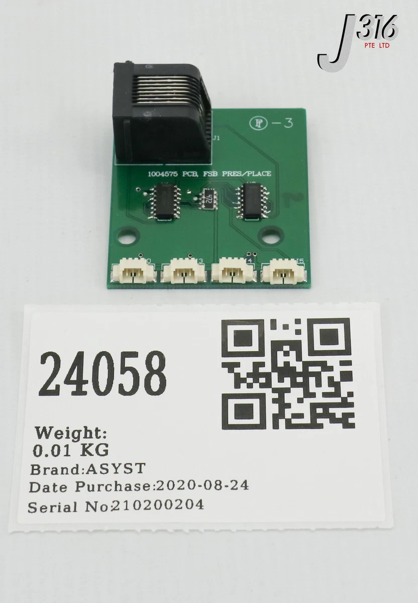 24058 ASYST PCB, FSB PRES/PLACE 1004575 | eBay