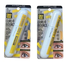 2 New Maybelline The Colossal # 355 Curl Bounce Mascara Big Volume Very Black