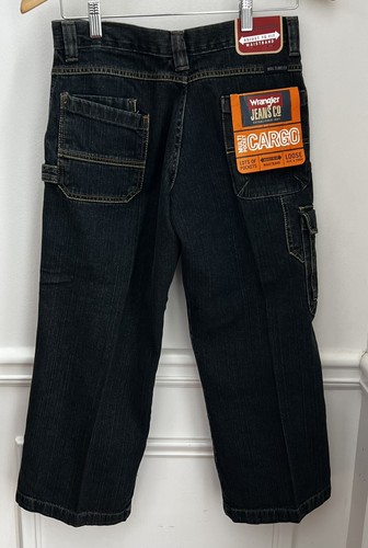 Wrangler Boys Husky Cargo Jeans Adjustable Waistband Loose Thigh Size 10 New - Picture 3 of 9