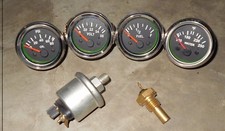 Oil Temp Sender 52mm Electrical Oil Pressure Temp Volt Fuel Gauge Blk