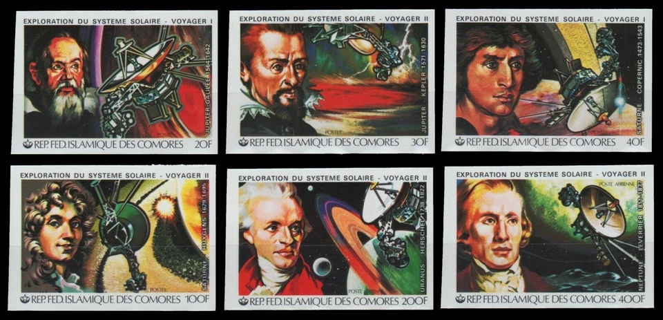 Komoren 1979 - Mi-Nr. 503-508 B ** - MNH - ungez / imp - Raumfahrt / Space - Bild 1 von 1