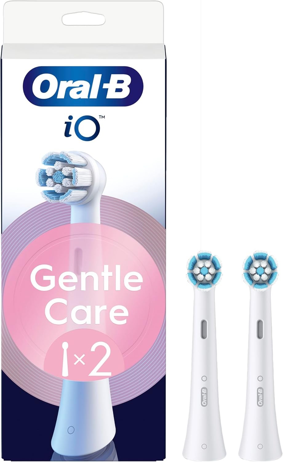 Oral-B iO Gentle Care Replacement Toothbrush Heads 2 Pack - Image 2