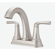 Pfister Ladera 2-Handle 4" Centerset Bathroom Faucet Brushed Nickel LF-048-LRGS