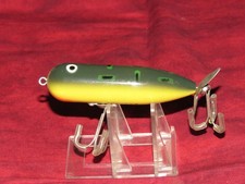 VINTAGE HEDDON MAGNUM TORPEDO FISHING LURE FROG PIKIE MUSKY