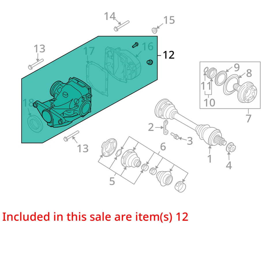 Carrier Coupe Automatic Transmission 3.46 Ratio Fits 06-07 BMW 650i 6563693 Foto 3 de 4
