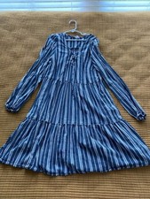 Women’s Old Navy Tiered Bohemian Blue & White Dress Size XS