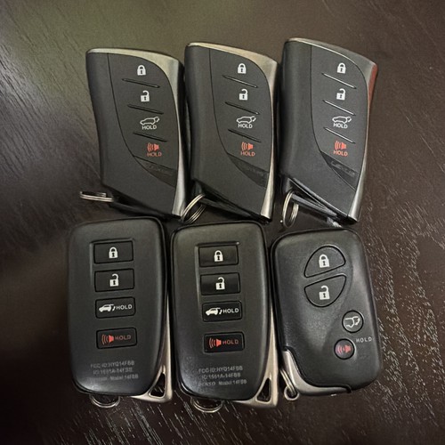 LOT 6 OEM KEYS, LEXUS KEY FOB FOBs USED PRE OWNED