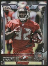 2015 Topps Chrome #179 Dominique Brown Tampa Bay Buccaneers Football Card 35214