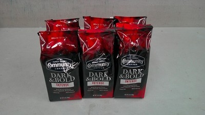 Community Dark & Bold Intense Blend Ground Coffee - 12oz Bag - Pack of 6 Bags