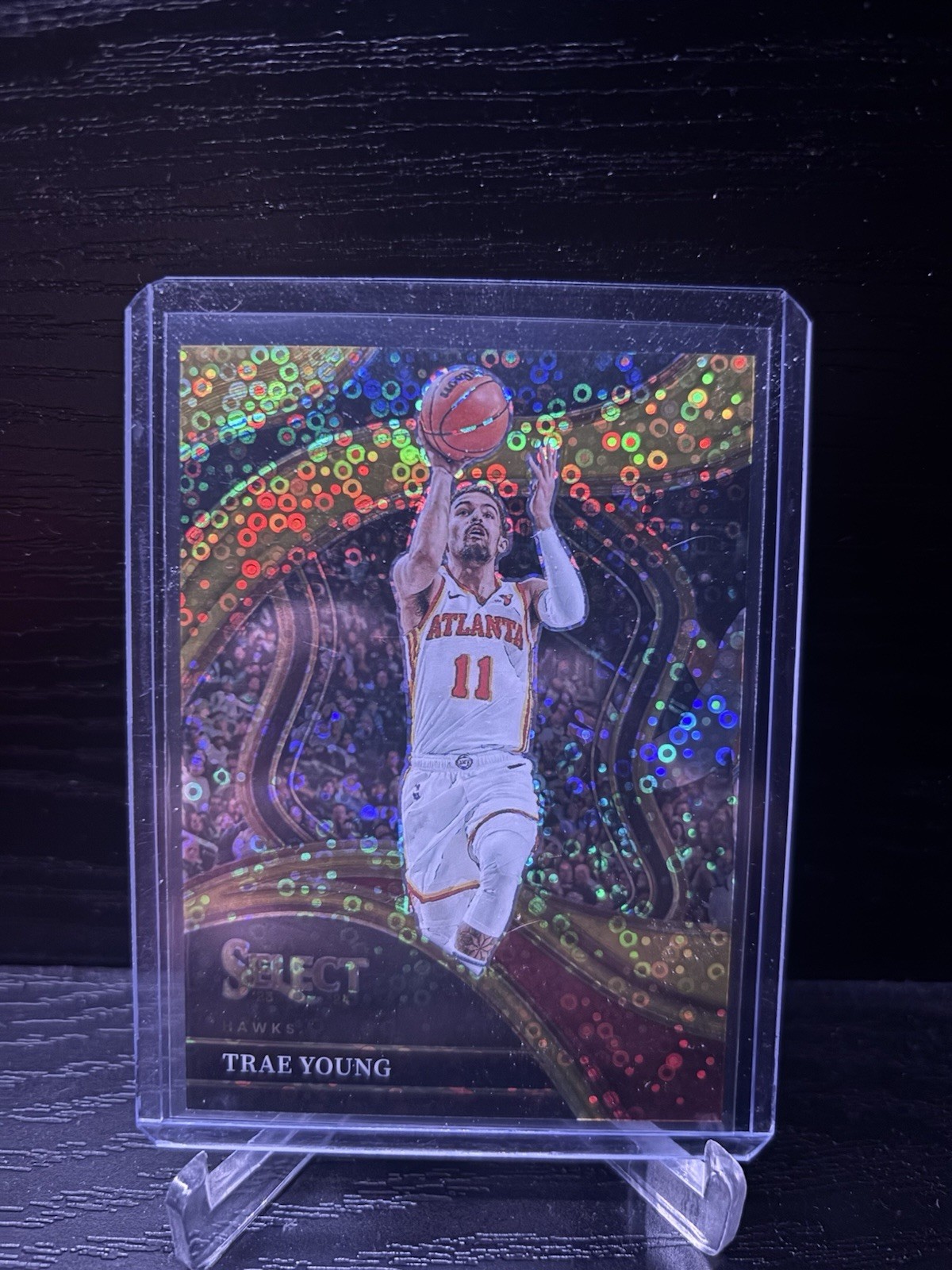 2023 PANINI SELECT GOLD TECTONIC #243 TRAE YOUNG 3/10