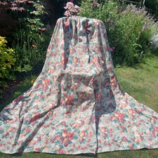 Vintage Laura Ashley "Rubens" Large Curtains W91" D64" Inches Fruits & Floral