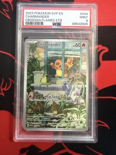 Pokémon Charmander 044 SV-P Promo Obsidian Flames ETB Holo PSA 9 2023