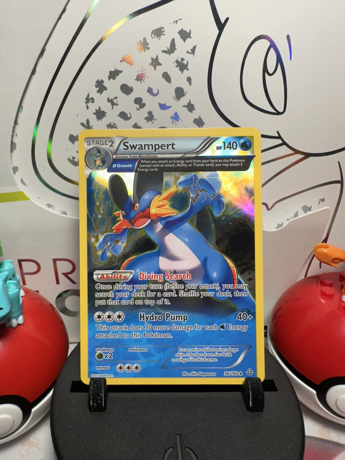 Swampert 36/160 Primal Clash Holo Pokemon NEAR MINT