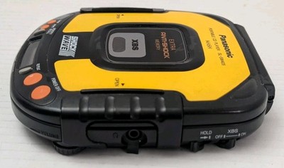 Panasonic SL-SW405 Shockwave Sport CD Player Yellow XBS Vtg Tested
