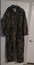 Walls Camo Collar Coveralls Vintage XL Hunting Side Zip Legs Outdoors