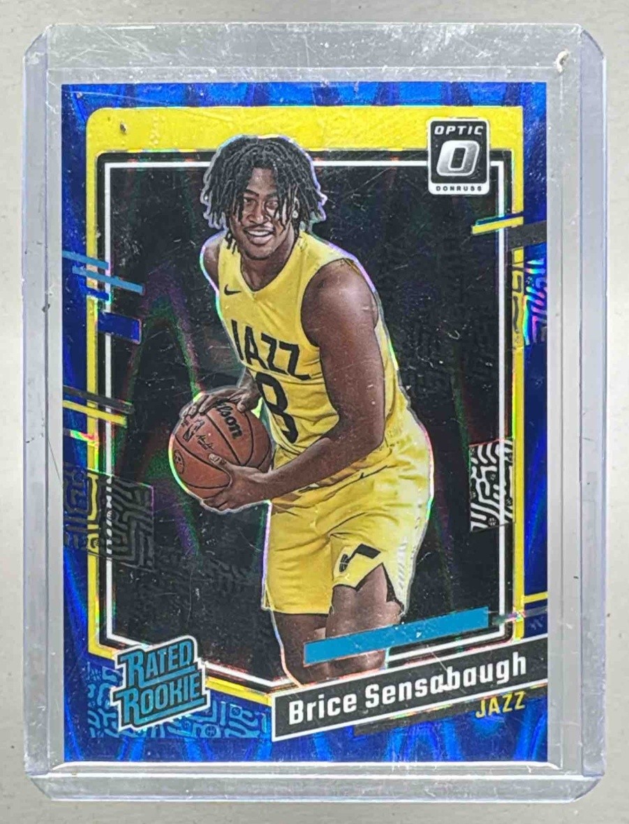 Brice Sensabaugh 2023 Panini Donruss Optic Blue Seismic Prizm Rated Rookie /249