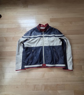 Vintage 90s/Y2K Wilson's Leather Cafe Moto Jacket! Men's XL