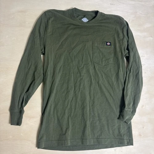 Men’s Dickies Green Heavyweight Workwear Long Sleeve Size Small