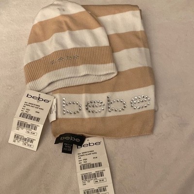 NWT! BEBE Beanie/Scarf Set