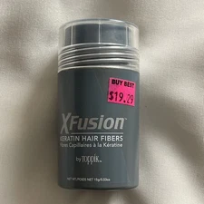 xfusion keratin hair fibers light brown by TOPPIK