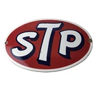 Vintage STP Porcelain Sign - Gas Pump Automotive Sign