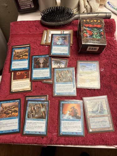 Lot 53 Cards Vtg Black Lotus Juzam Djinn Ultra Pro Deck 1997 Magic the Gathering