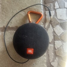 JBL CLIP 2 Waterproof Portable Bluetooth Speaker Black Tested & Working