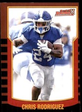 Chris Rodriguez 2021-22 Bowman University #2KB-19 Kentucky Wildcats NFL READ