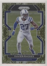 2021 Panini Prizm Forest Camo Prizm 5/15 Xavier Rhodes #29 0w8