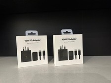 45W PD USB-C Adapter with USB-C to USB-C Cable (5A) Fast Charging for Smartphone