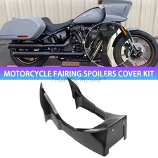 Vivid Black Side Fairing Spoilers Cover For Harley Softail Low Rider ST 2022-25