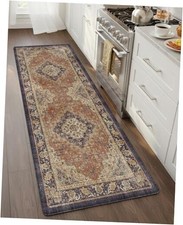 Anti Fatigue Kitchen Mats for Floor 59"L x 24"W x 0.4"Th Vintage-warm Coral