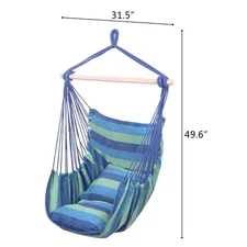 Portable Hanging Rope Hammock Chair Garden Patio Camping Porch Swing Seat New