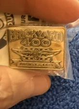 Vtg BRICKYARD 400 August 5, 1995 Official Logo Pin Nascar Brass Colored 31