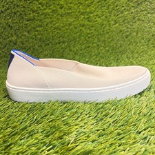 Rothy's The Original Womens Size 7 Ivory Casual Walking Slip-On Shoes Sneakers