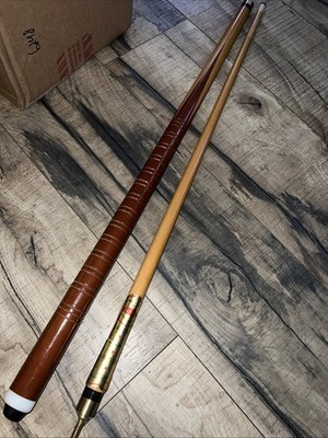 Vintage Elton  Pool Cue Stick Made In Italy, 2pc, w/ Original Sticker VG++ Video