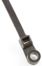 Screw Mount 5.9", 40 lb. UV Black Cable Ties - pack of 100 