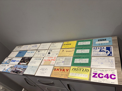 32 x Vintage QSL QSO Karten Vintage Amateur Amateurfunk 1990 s Worldwide