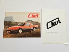 CLAN SPORTS CARS SALES BROCHURE 1983 1984
