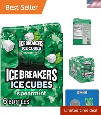 Sugar Free Ice Cubes Spearmint Gum - Ideal for Fresh Breath on the Go, 240 Count