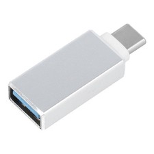 Adattatore Otg Di Ricarica Usb To Usb-c Silver Per Meizu 16s Pro 16t 16xs Note 9