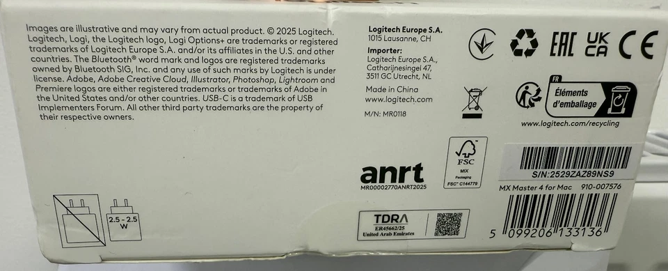 LOGITECH MX MASTER 4 HIGH PERFORMANCE WIRELESS MOUSE Grey BNIB for Mac OS IpadOS - Image 3 of 4