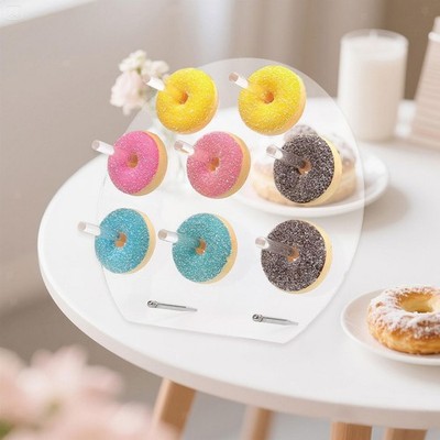 Acryl Donutaufsteller, transparenter Bagelhalter, Donuthalter